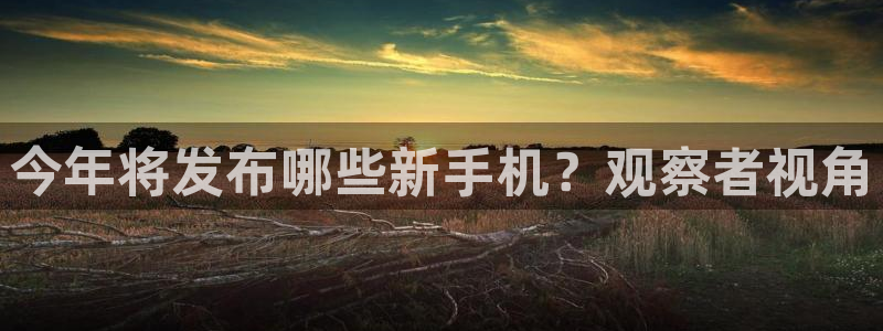 星耀国际游戏官网平台：今年将发布哪些新手机？观察者视角